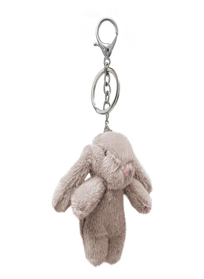 Bumobot Cute Bunny Plush Keychain for Bag Backpack, 3.5" Mini Rabbit Bunny Keychain Purse Charm Pendant Gift for Women Girls - Image 2